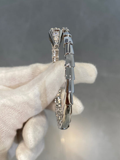 [⭐Veyra]SERPENTI BRACELET DIAMONDS SILVER