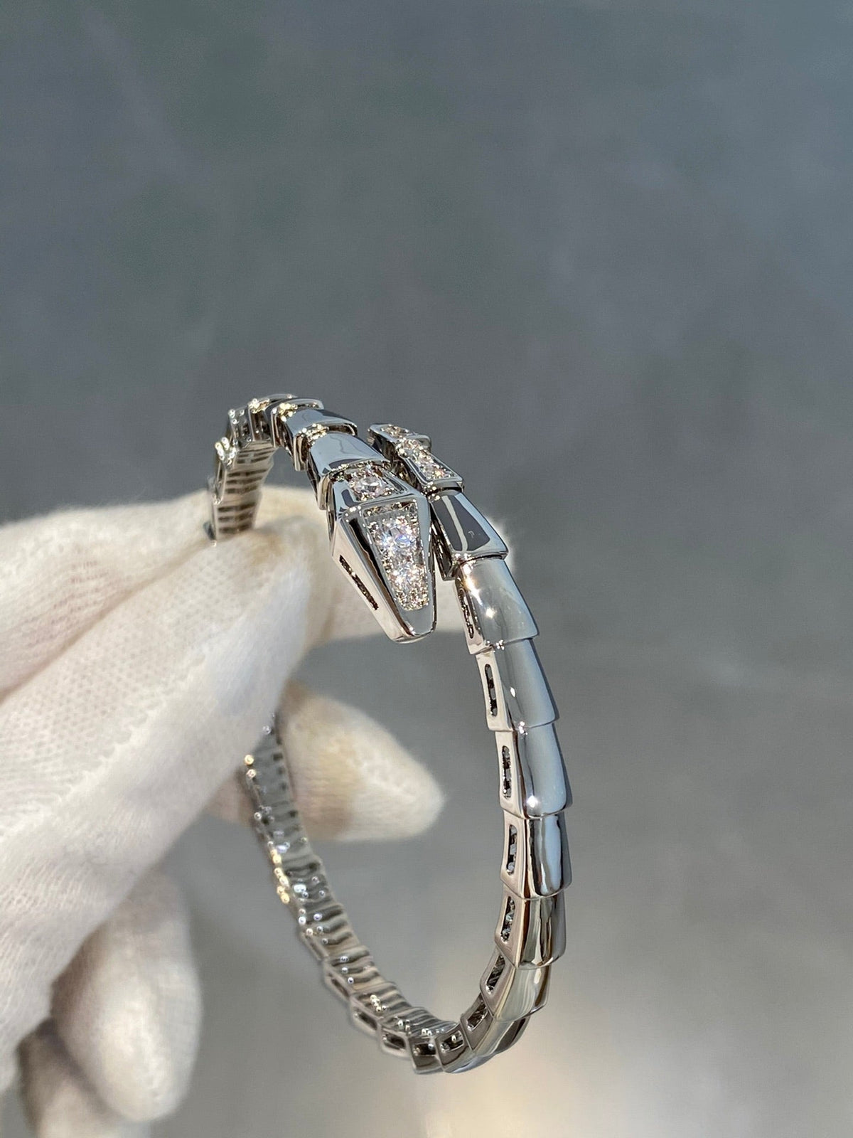 [⭐Veyra]SERPENTI BRACELET DIAMONDS SILVER