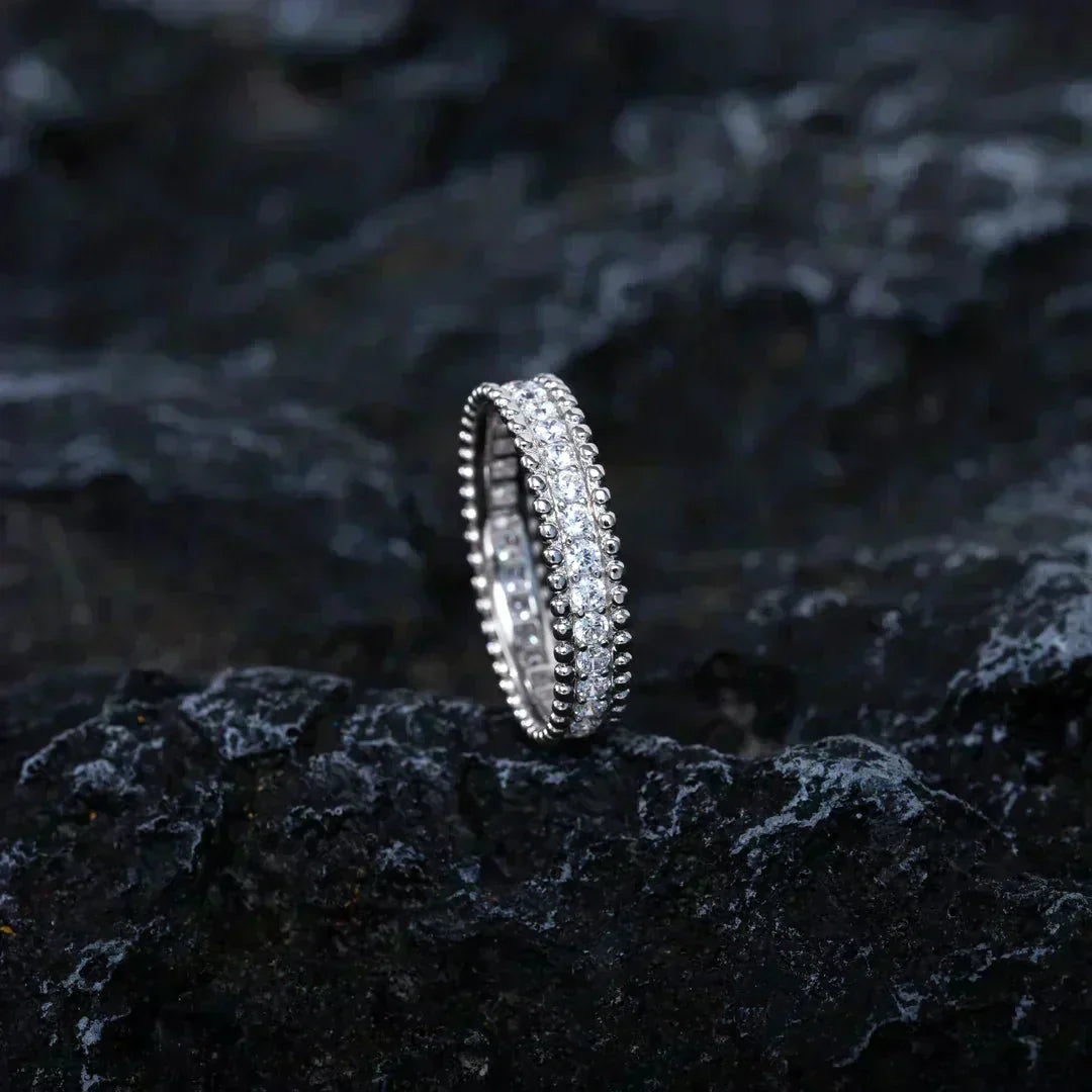 [⭐Veyra]PERLEE DIAMOND SILVER RING