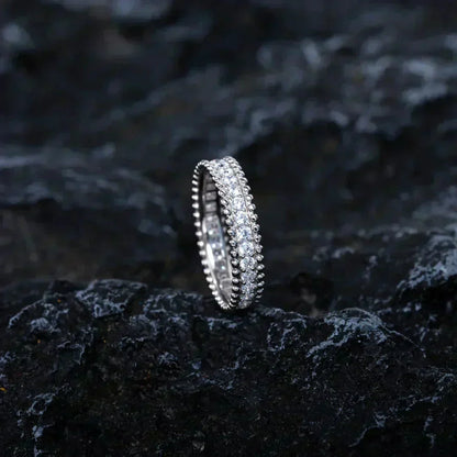 [⭐Veyra]PERLEE DIAMOND SILVER RING