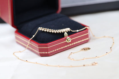 [⭐Veyra]CLASH PINK GOLD NECKLACE