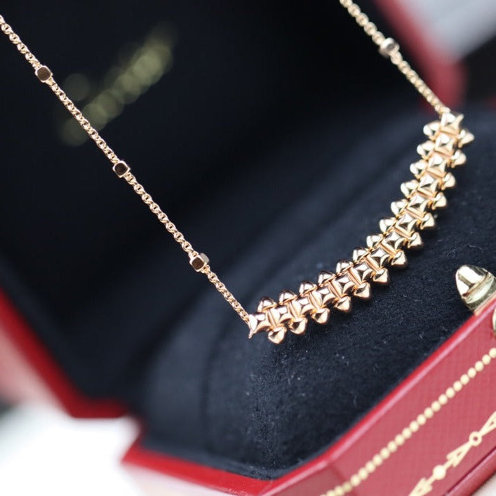 [⭐Veyra]CLASH PINK GOLD NECKLACE