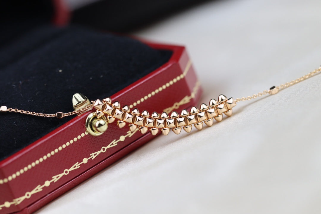 [⭐Veyra]CLASH PINK GOLD NECKLACE