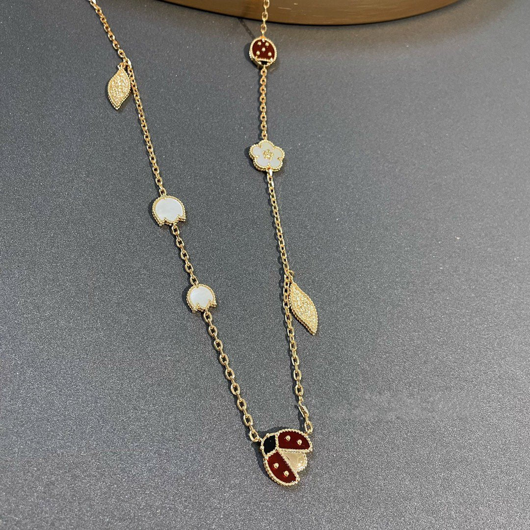 [⭐Veyra]LUCKY SPRING 15 MOTIFS GOLD NECKLACE