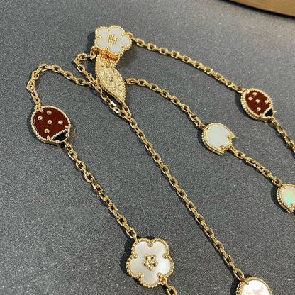 [⭐Veyra]LUCKY SPRING 15 MOTIFS GOLD NECKLACE