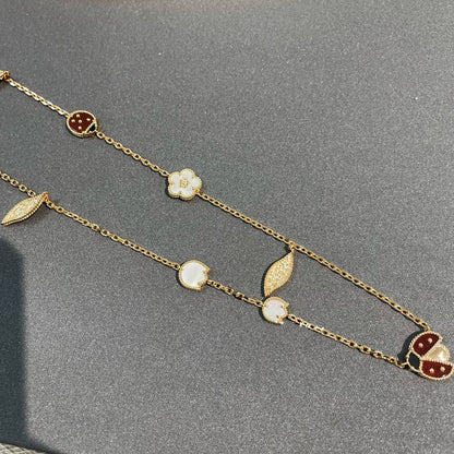 [⭐Veyra]LUCKY SPRING 15 MOTIFS GOLD NECKLACE