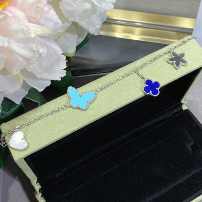 [⭐Veyra]LUCKY SPRING SILVER BRACELET 4 MOTIF