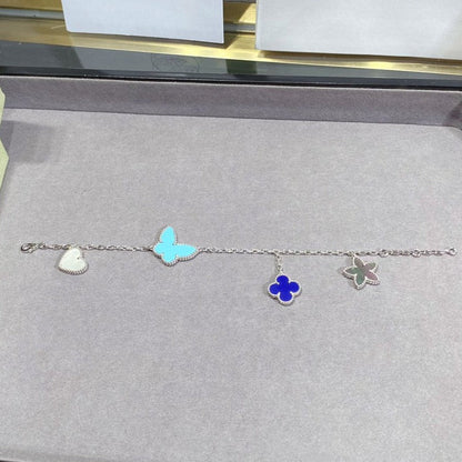 [⭐Veyra]LUCKY SPRING SILVER BRACELET 4 MOTIF