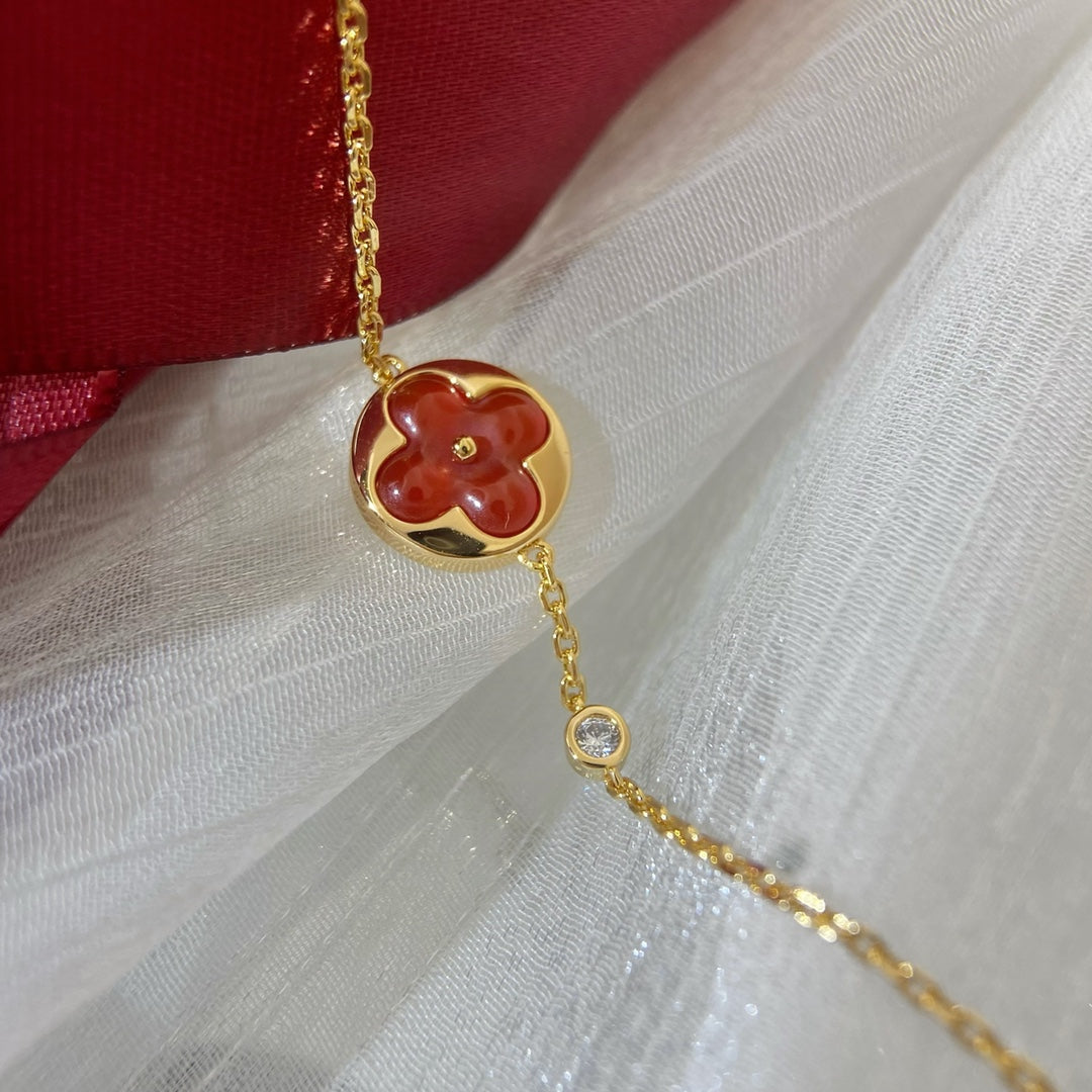 [⭐Veyra]SUN PEDANT CARNELIAN BRACELET