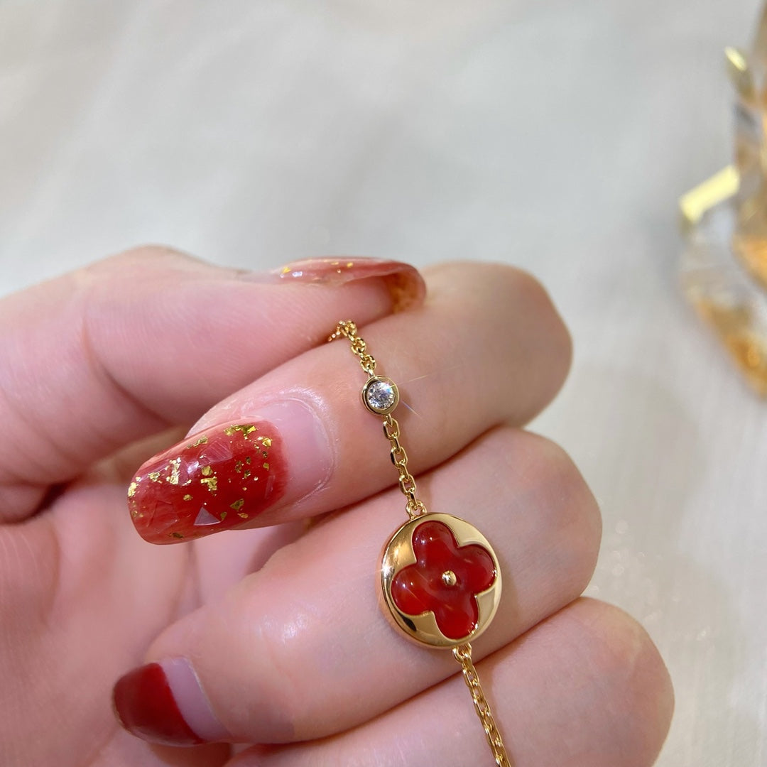 [⭐Veyra]SUN PEDANT CARNELIAN BRACELET