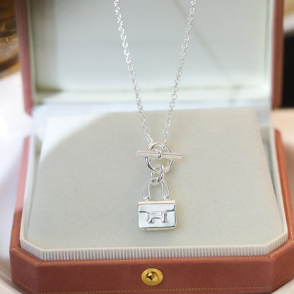 [⭐Veyra]POP H PEDANT SILVER NECKLACE