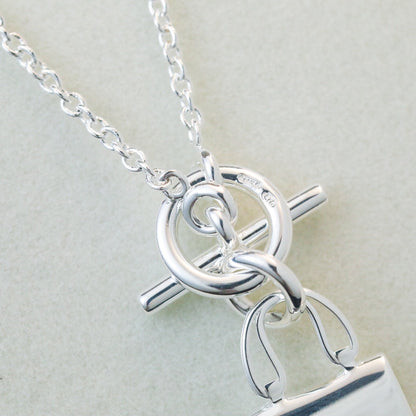 [⭐Veyra]POP H PEDANT SILVER NECKLACE