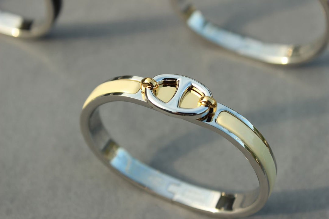 [⭐Veyra]CLIC CHAINE SILVER BRACELET