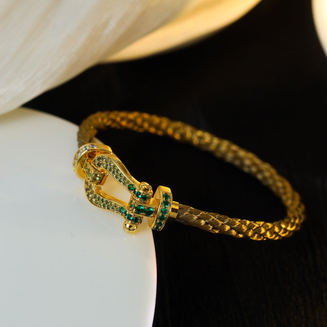 [⭐Veyra]FORCE 10 GOLD GREEN DIAMOND PAVED