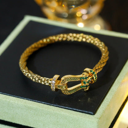[⭐Veyra]FORCE 10 GOLD GREEN DIAMOND PAVED