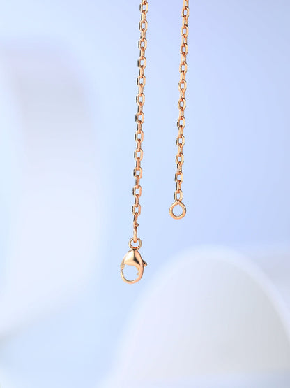 [⭐Veyra]H CAGE PINK GOLD NECKLACE
