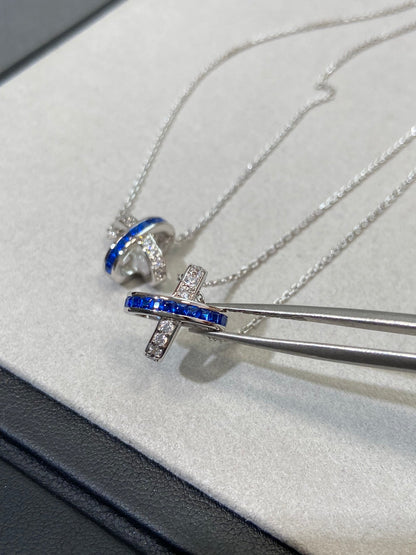 [⭐Veyra]LIENS DIAMOND SILVER NECKLACE