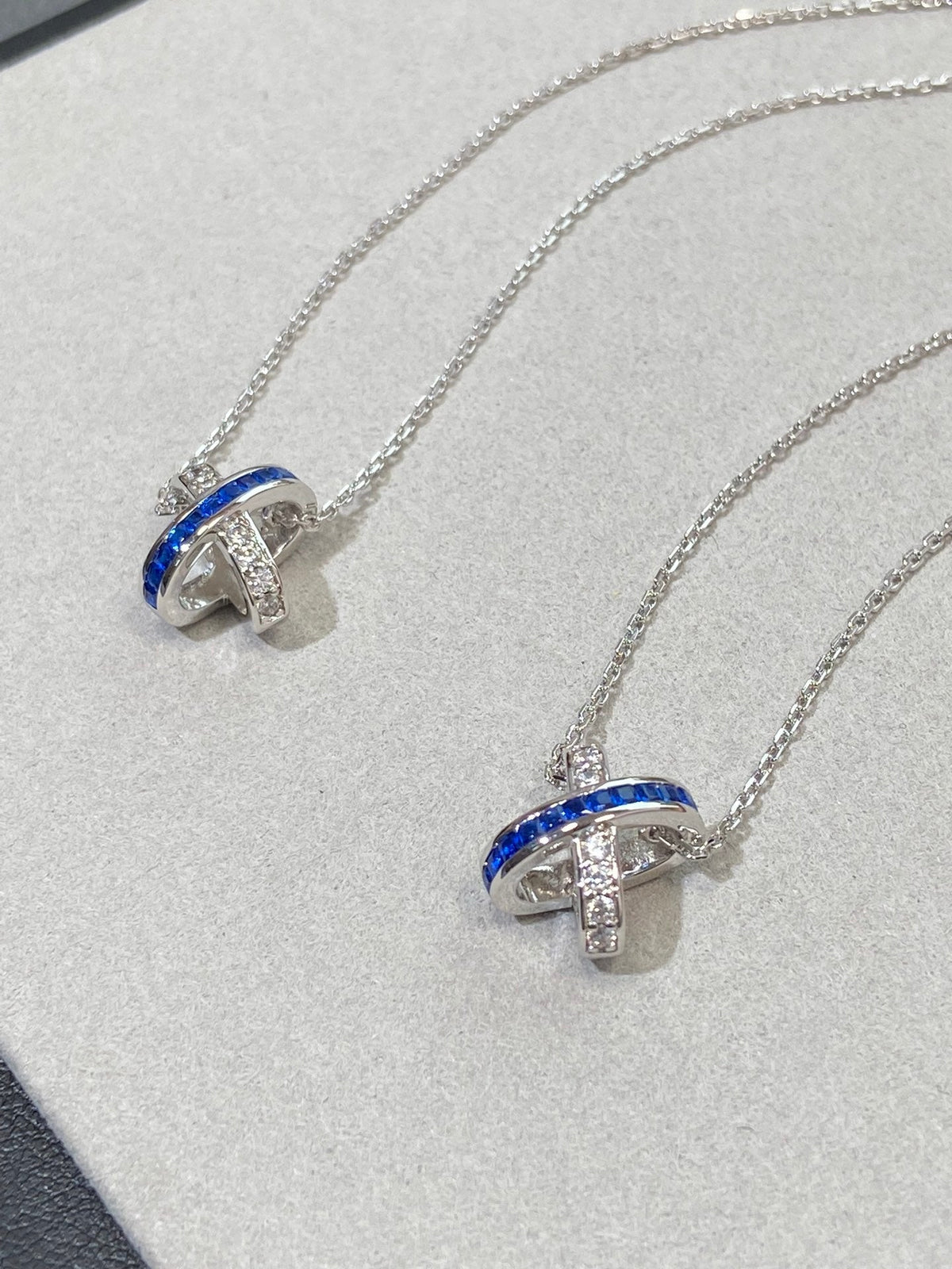 [⭐Veyra]LIENS DIAMOND SILVER NECKLACE