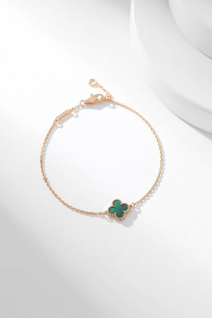 [⭐Veyra]CLOVER BRACELET MALACHITE 1 MOTIF