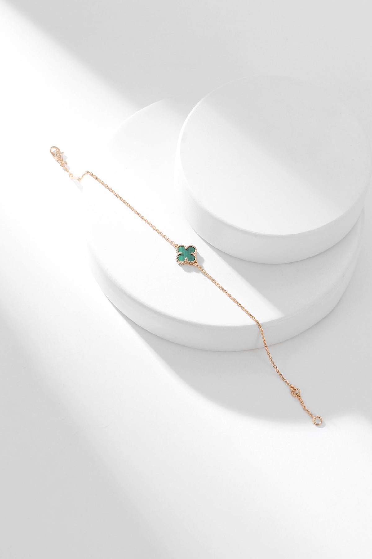 [⭐Veyra]CLOVER BRACELET MALACHITE 1 MOTIF