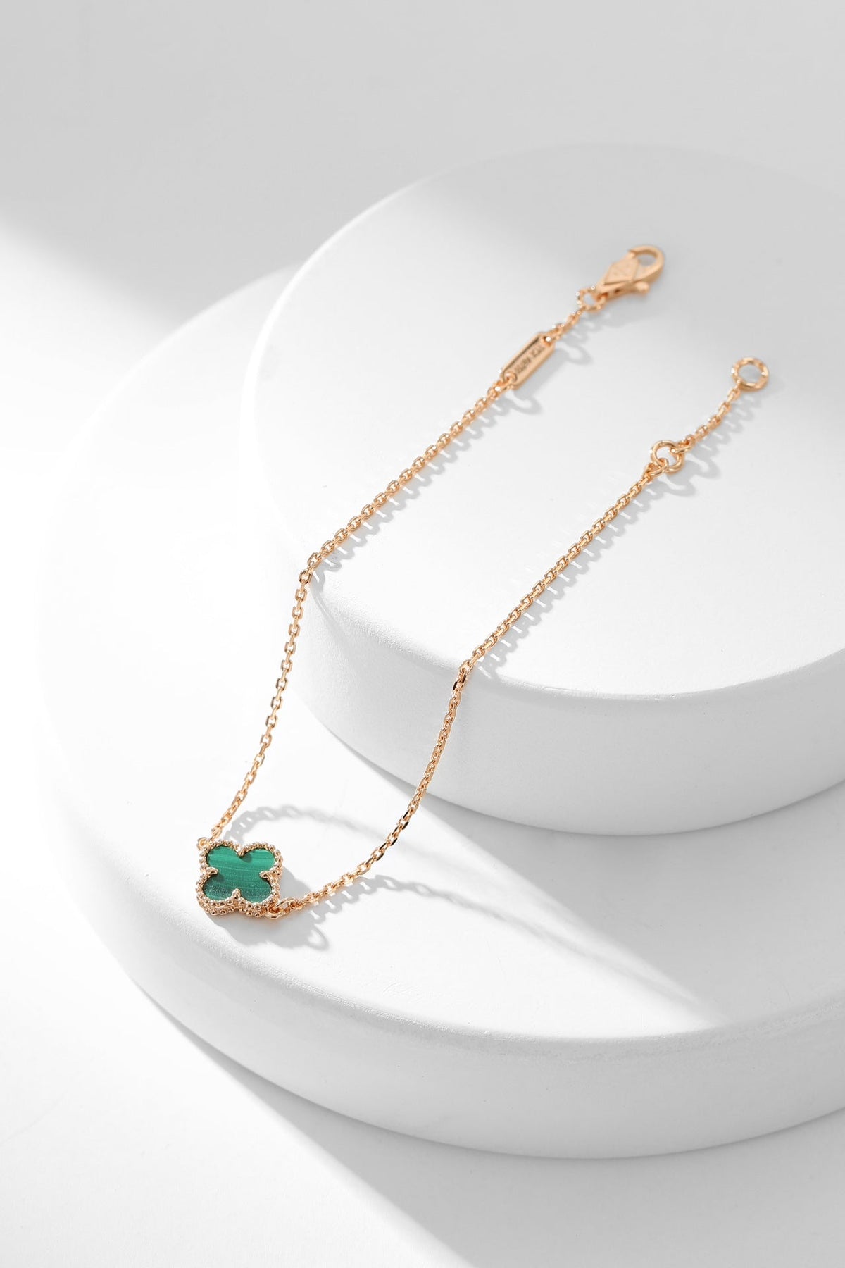 [⭐Veyra]CLOVER BRACELET MALACHITE 1 MOTIF