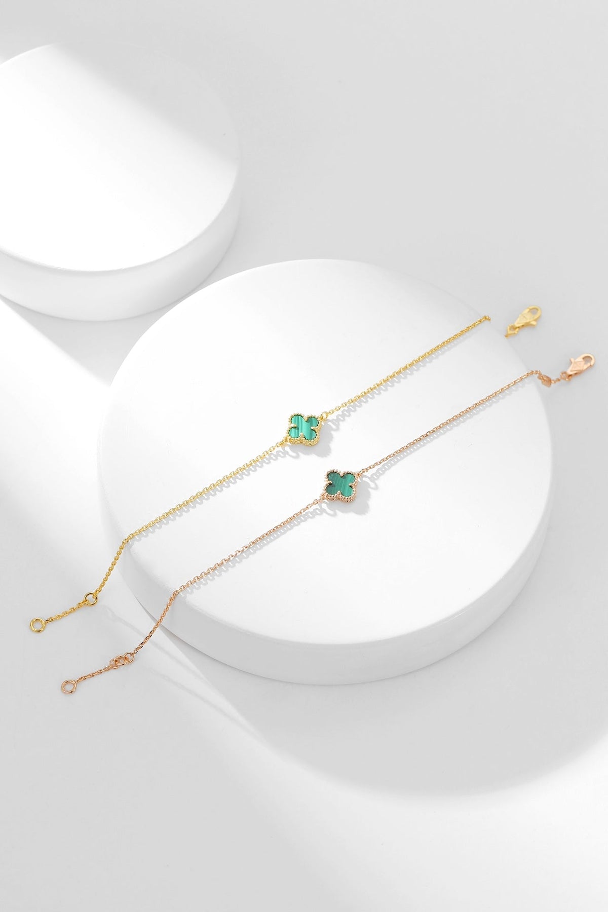 [⭐Veyra]CLOVER BRACELET MALACHITE 1 MOTIF