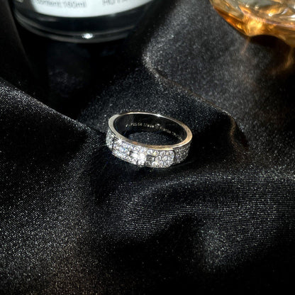 [⭐Veyra]KELLY SILVER DIAMOND RING
