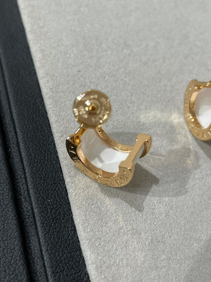 [⭐Veyra]ZERO 1 PINK GOLD CERAMIC EARRINGS