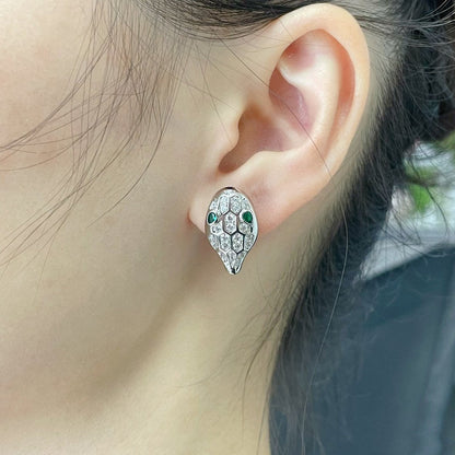 [⭐Veyra]SERPENT DIAMOND STUD EARRINGS