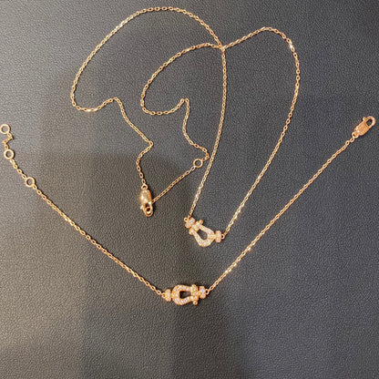 [⭐Veyra]FORCE 10 DIAMOND PINK GOLD NECKLACE MINI MODEL