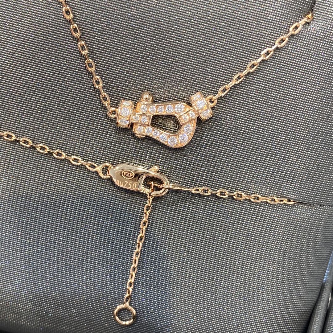 [⭐Veyra]FORCE 10 DIAMOND PINK GOLD NECKLACE MINI MODEL