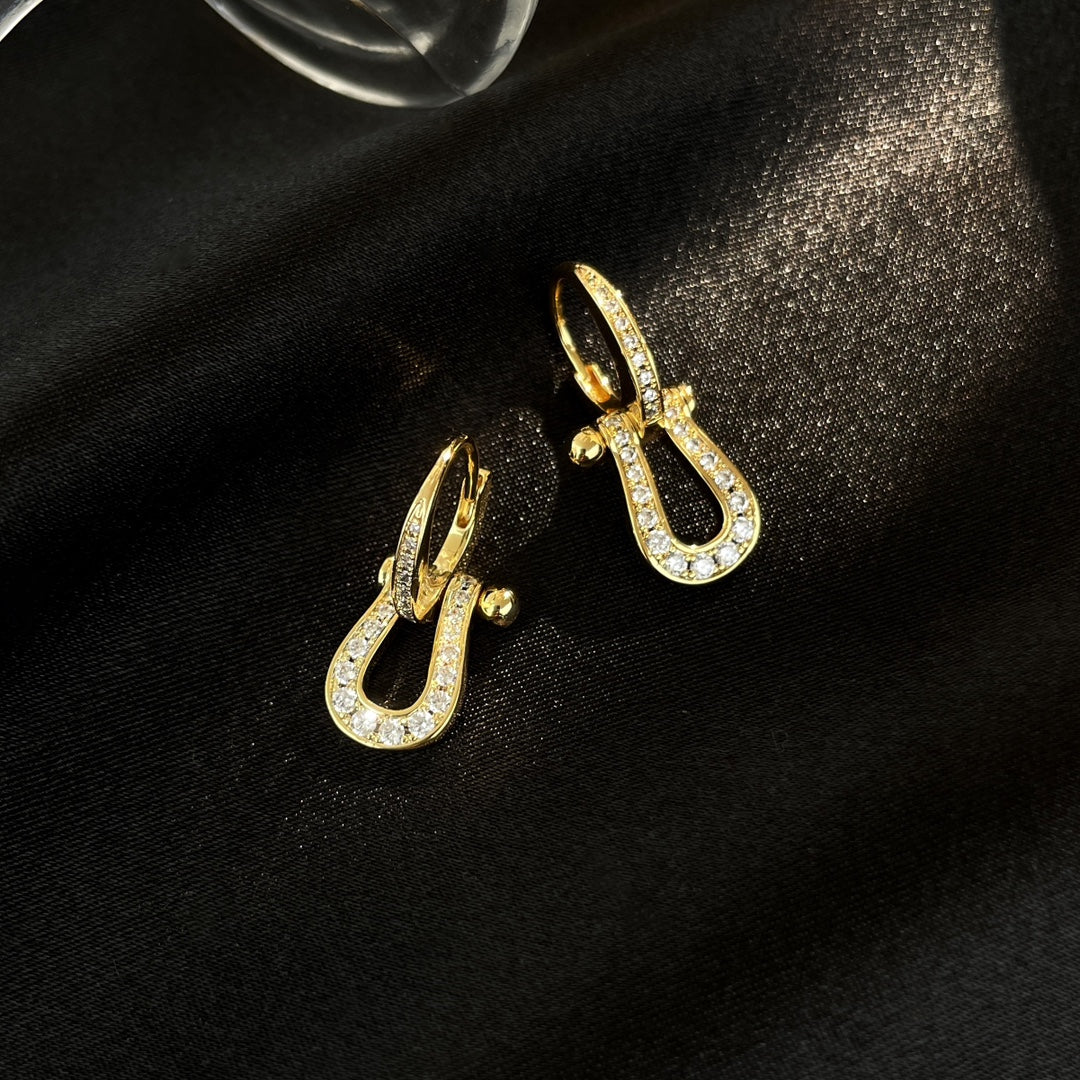 [⭐Veyra]FORCE 10 FULL DIAMOND DROP EARRINGS MEDIUM MODEL