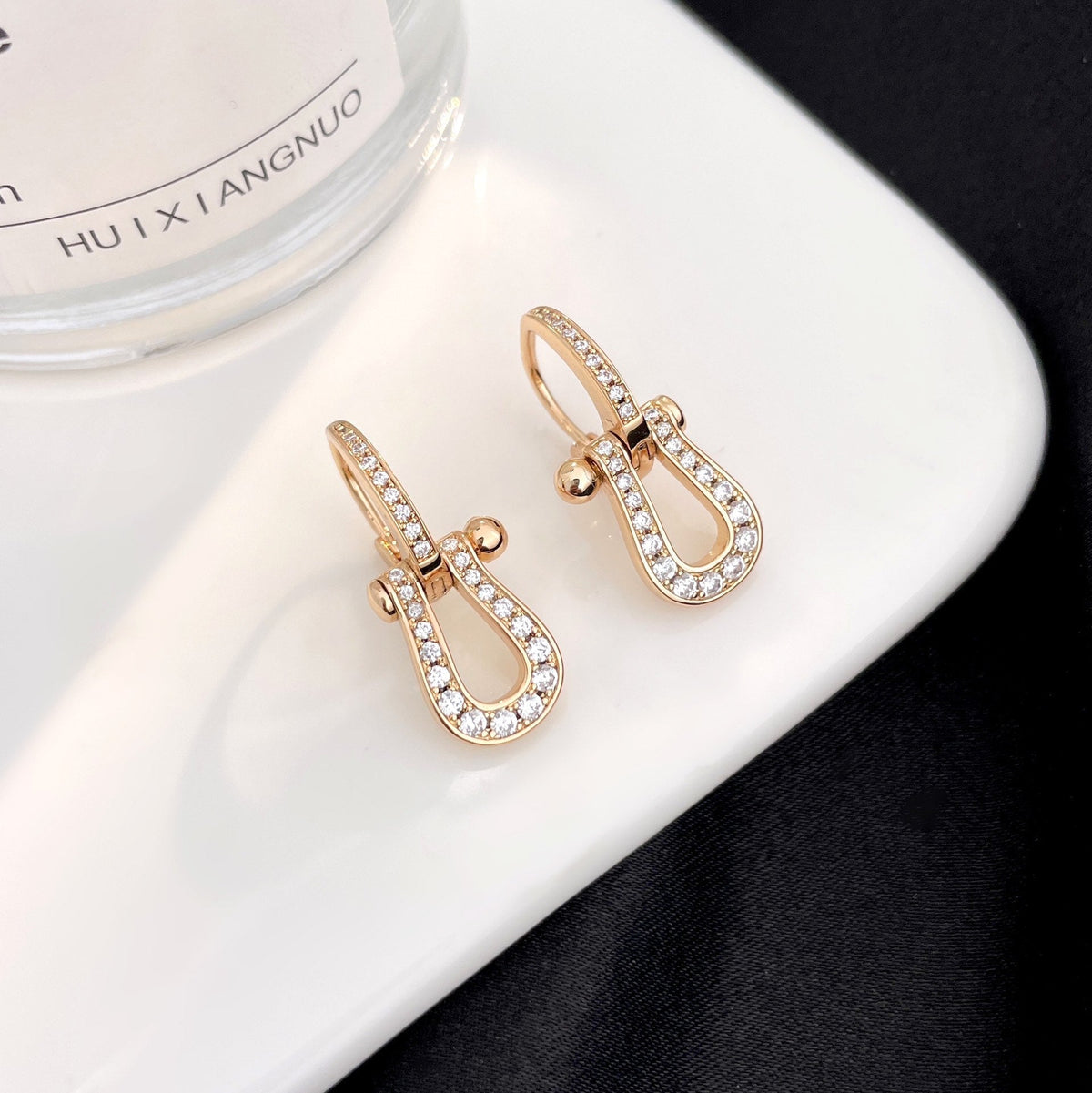 [⭐Veyra]FORCE 10 FULL DIAMOND DROP EARRINGS MEDIUM MODEL