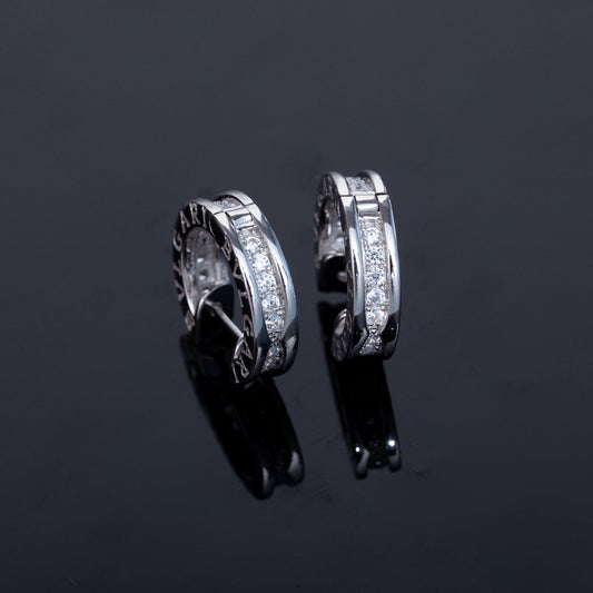 [⭐Veyra]ZERO 1 MINI SILVER DIAMOND EARRINGS