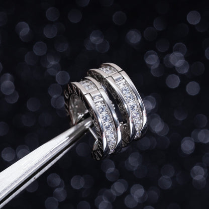 [⭐Veyra]ZERO 1 MINI SILVER DIAMOND EARRINGS