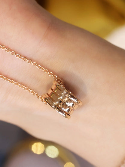 [⭐Veyra]ZERO 1 PINK GOLD NECKLACE
