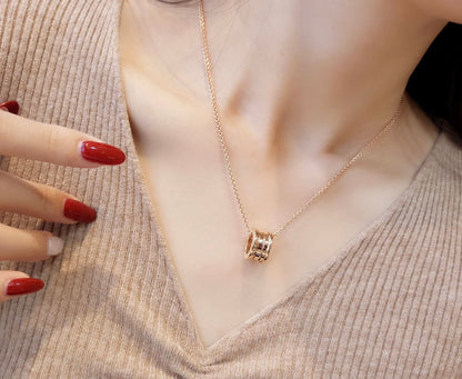 [⭐Veyra]ZERO 1 PINK GOLD NECKLACE