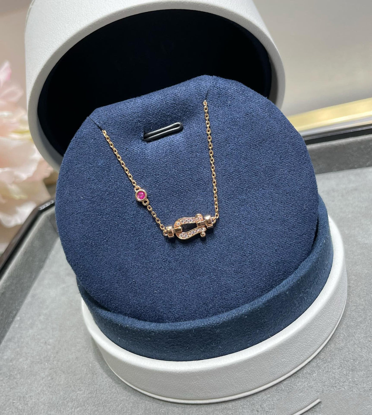 [⭐Veyra]FORCE 10 DIAMOND CHAIN LINK PINK GOLD BRACELET