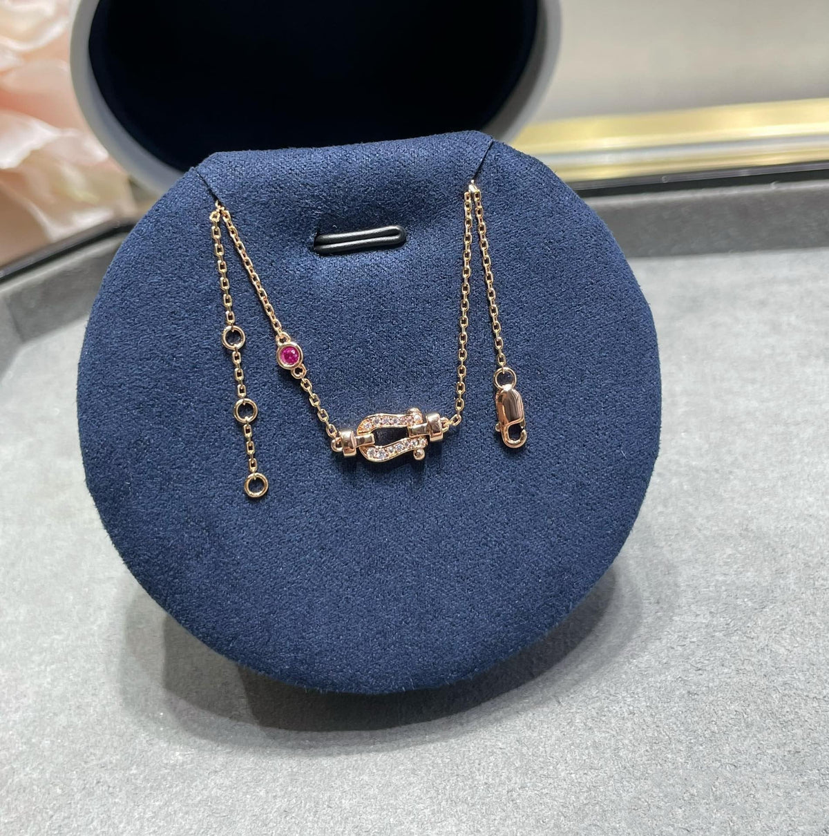 [⭐Veyra]FORCE 10 DIAMOND CHAIN LINK PINK GOLD BRACELET