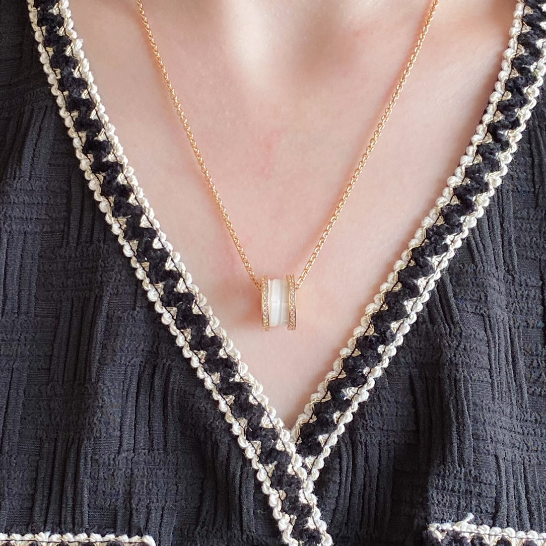 [⭐Veyra]ZERO 1 DIAMOND CERAMIC NECKLACE