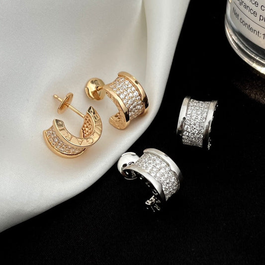 [⭐Veyra]ZERO 1 DIAMOND PAVED EARRINGS