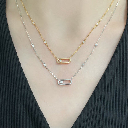 [⭐Veyra]MOVE UNO DIAMOND NECKLACE