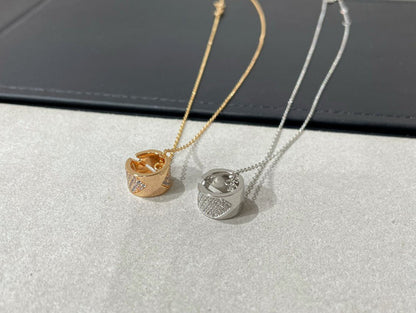 [⭐Veyra]LIENS EVIDENCE DIAMOND PAVED NECKLACE