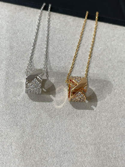 [⭐Veyra]LIENS EVIDENCE DIAMOND PAVED NECKLACE