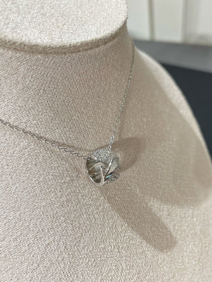 [⭐Veyra]LIENS EVIDENCE DIAMOND PAVED NECKLACE