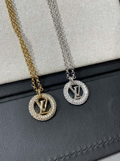 [⭐Veyra]BY NIGHT DIAMOND PAVED NECKLACE