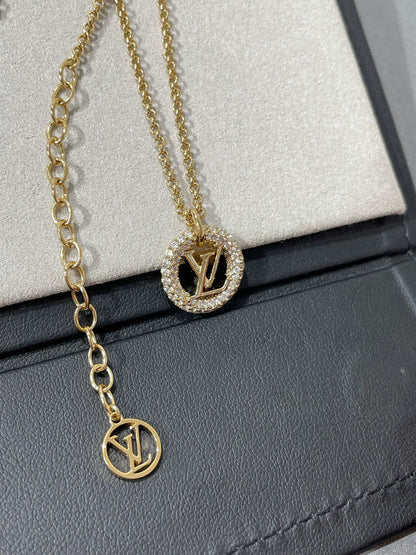 [⭐Veyra]BY NIGHT DIAMOND PAVED NECKLACE
