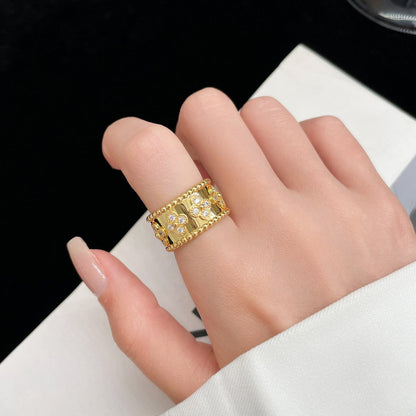 [⭐Veyra]PERLEE DIAMOND LARGE RING