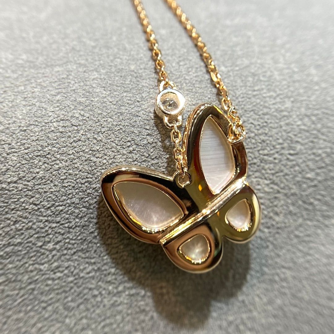 [⭐Veyra]BUTTERFLY MOP DIAMOND NECKLACE