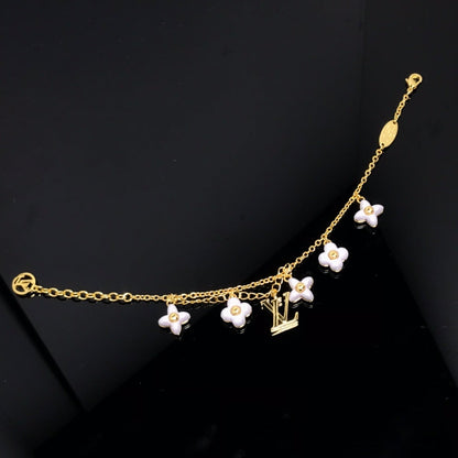 [⭐Veyra]LOGO 6 MOTIF STAR AND SUN GOLD BRACELET